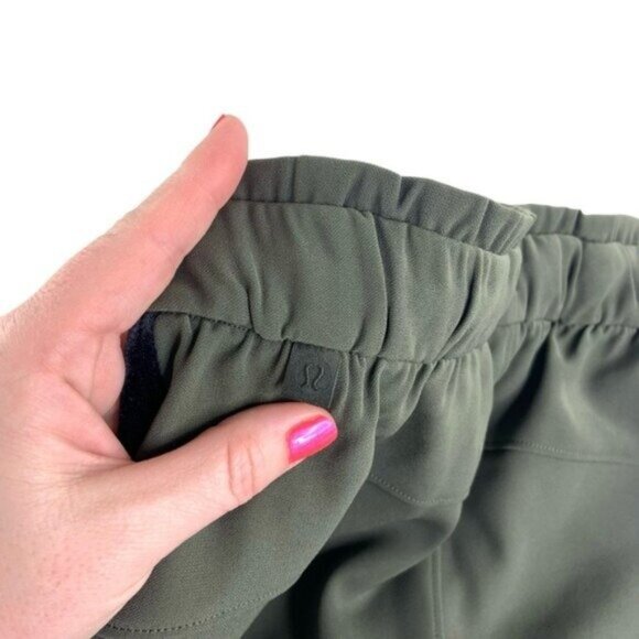 Lululemon Green On the Fly Joggers with Velvet Stripe - Picture 5 of 7